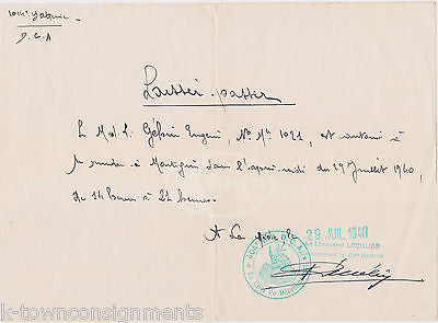 404 FRENCH ARTILLERY VINTAGE WWII HANDWRITTEN COMMUNICATIONS DOCUMENTS 1940 - K-townConsignments