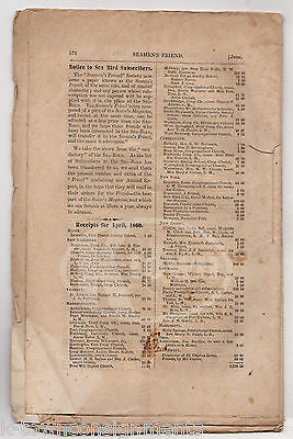 THE SEAMEN'S FRIEND 32 ANNUAL REPORT AMERICAN SEAMEN'S FRIEND SOCIETY BOOK 1860 - K-townConsignments