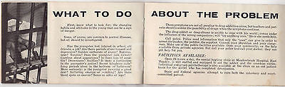 DRUG ABUSE NASSAU NY POLICE DEPARTMENT VINTAGE GRAPHIC NARCOTICS WARNING BOOKLET - K-townConsignments