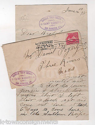 SPANISH AMERICAN WAR PHILIPPINES SOLDIER SIGNED LETTER ABOUT ENLISTMENT 1898 - K-townConsignments