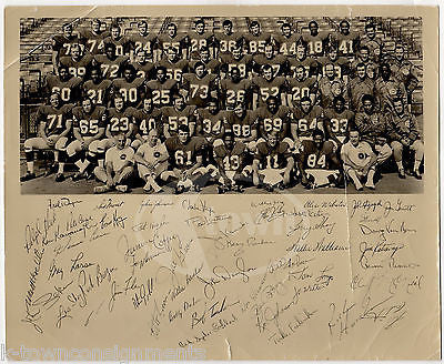 NEW YORK GIANTS FOOTBALL VINTAGE 1970s TEAM PHOTO WITH PRINTED SIGNATURES - K-townConsignments