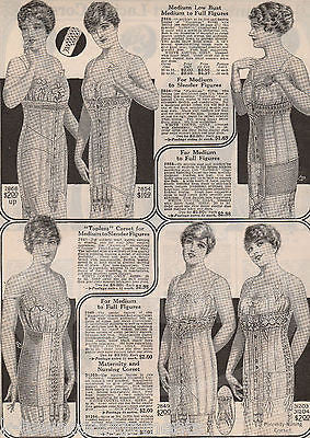 LADIES UNDERWEAR CORSETS WOMENS FASHIONS ANTIQUE GRAPHIC ADVERTISING PRINT - K-townConsignments