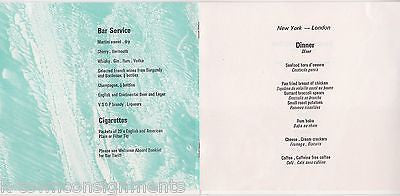 BOAC BRITISH OVERSEAS AIRWAYS VINTAGE GRAPHIC ADVERTISING IN FLIGHT DINNER MENU - K-townConsignments