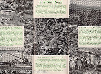 GAINESVILLE GEORGIA ATLANTA PARKS DEPARTMENT VINTAGE SOUVENIR TRAVEL BROCHURE - K-townConsignments