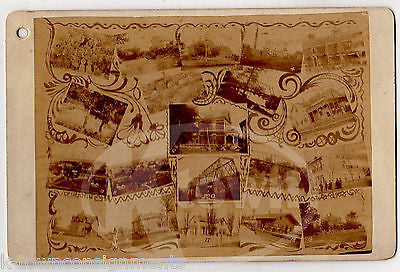 NEW ULM MINNESOTA SCENIC VIEWS 3 ANTIQUE SOUVENIR CABINET CARD PHOTOGRAPHS - K-townConsignments