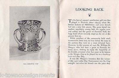 THE MORGAN CUP 50th ANNIVERSARY HISTORY OF WINNERS VINTAGE SOUVENIR BOOKLET 1949 - K-townConsignments