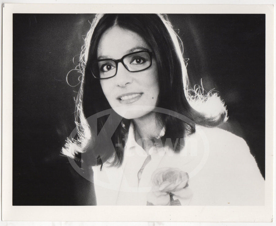 NANA MOUSKOURI GREEK FEMALE MUSIC SINGER VINTAGE 8x10 STUDIO PROMO PHOTOGRAPH - K-townConsignments