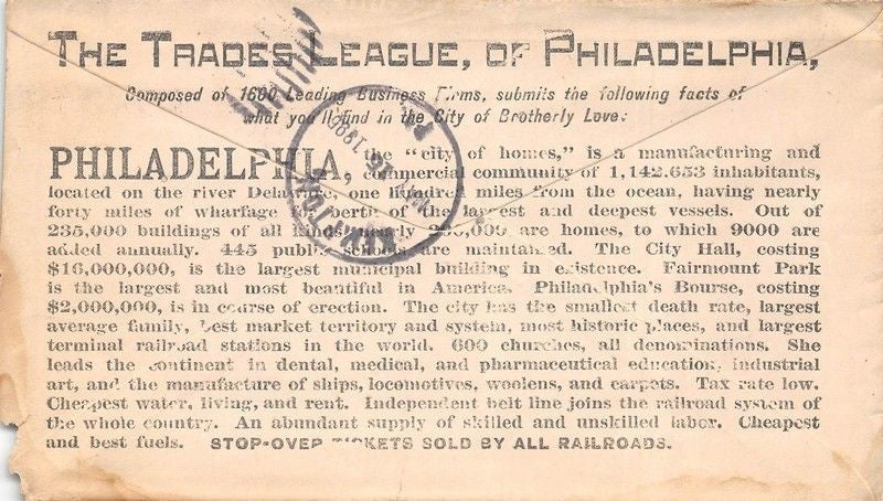 DAIRYMEN'S SUPPLY PHILADELPHIA PA FARMING ANTIQUE ADVERTISING POSTAL MAIL COVER - K-townConsignments