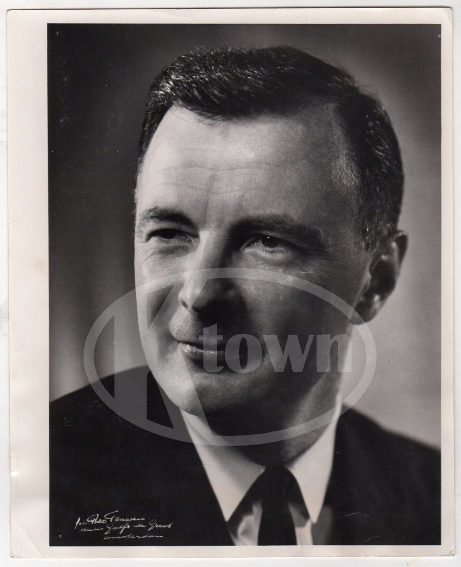 PETER HALLOCK TENOR BIG BAND MUSIC SINGER VINTAGE STUDIO PROMO PHOTOGRAPH - K-townConsignments