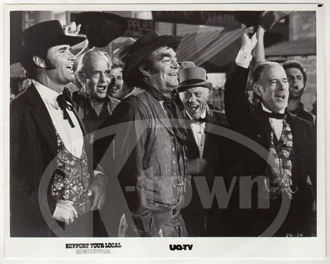 SUPPORT YOUR LOCAL GUN FIGHTER JAMES GARNER VINTAGE TV SHOW PROMO PHOTOGRAPH - K-townConsignments