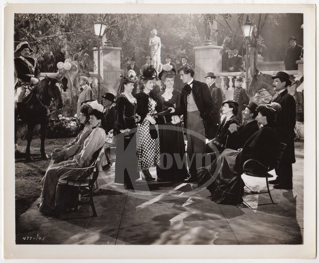 BLUE BEARD MOVIE ACTORS GARDEN PARK SCENE VINTAGE MOVIE STILL PHOTOGRAPH - K-townConsignments