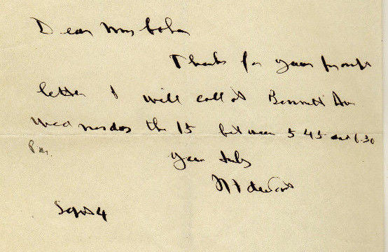 HENRY FRANCIS DuPONT CATTLE BREEDER HORTICULTURIST & COLLECTOR AUTOGRAPHED NOTE - K-townConsignments