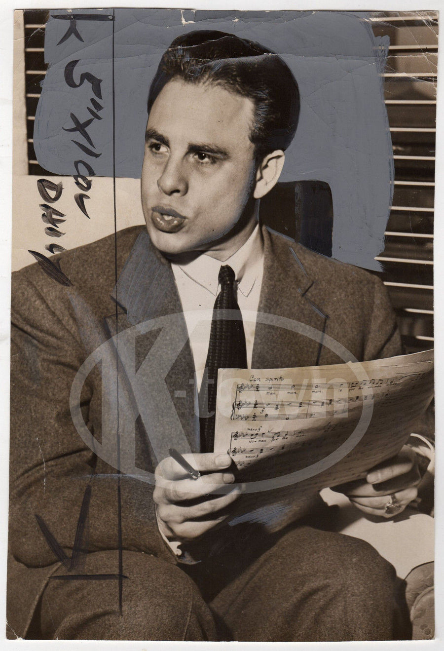 GEORGE LONDON BARITONE OPERA MUSIC SINGER VINTAGE CANDID PRESS PHOTOGRAPH - K-townConsignments