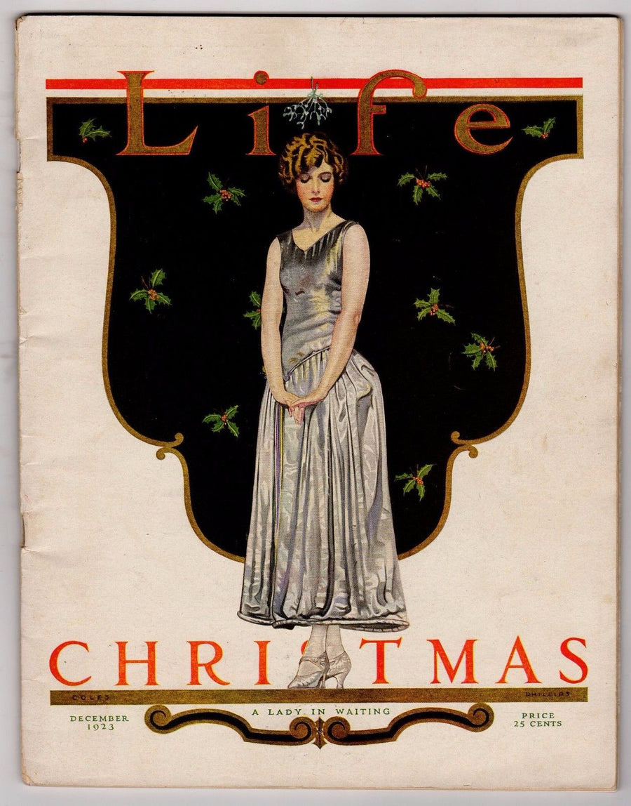 LIFE MAGAZINE CHRISTMAS 1923 W/ ANTIQUE ADVERTISING & 'NO TRUMP' CARTOON & MORE - K-townConsignments