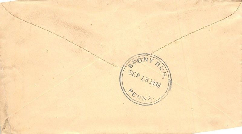 KEYSTONE MANUFACTURING STERLINGILL ANTIQUE GRAPHIC ADVERTISING MAIL COVER 1888 - K-townConsignments