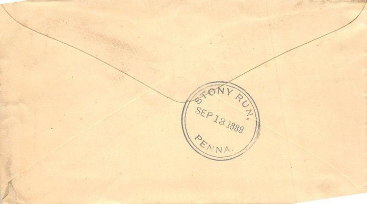 KEYSTONE MANUFACTURING STERLINGILL ANTIQUE GRAPHIC ADVERTISING MAIL COVER 1888 - K-townConsignments