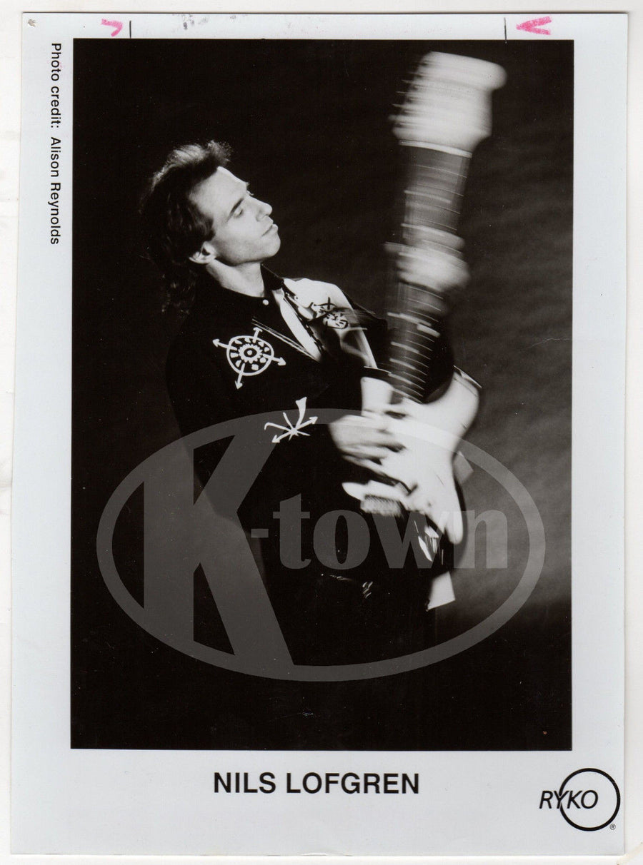 NILS LOFGRENE STREET BAND MUSICIAN GUITARIST VINTAGE STUDIO PROMO PHOTO - K-townConsignments