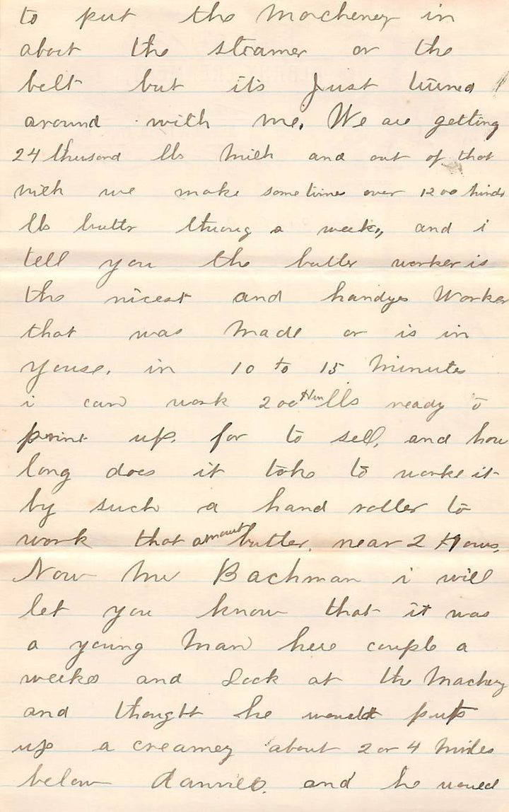 MENGEL CREAMERY ALBANY HAMBURG PA DAIRY FARMING ANTIQUE ADVERTISING LETTER 1894 - K-townConsignments