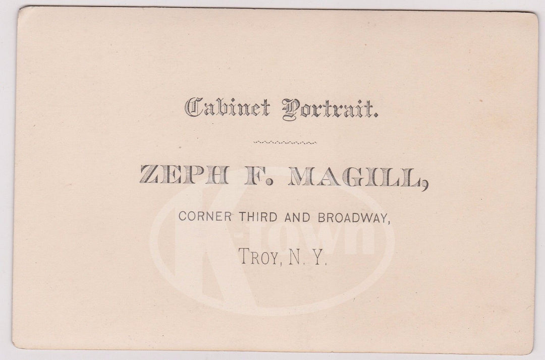 TROY NEW YORK POLICE OFFICER IN UNIFORM ANTIQUE CABINET PHOTO BY ZEPH MAGILL - K-townConsignments