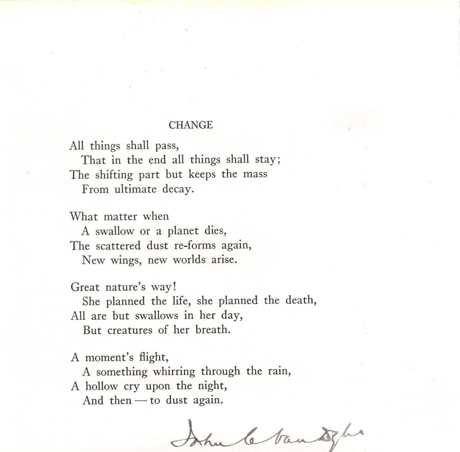 JOHN CHARLES VAN DYKE ART HISTORIAN & CRITIC ORIGINAL AUTOGRAPH SIGNATURE - K-townConsignments