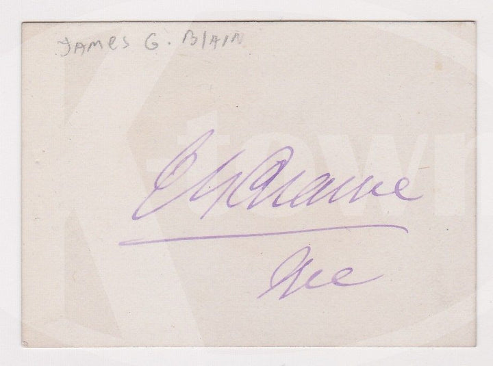 JAMES G. BLAINE CONGRESSMAN AUTOGRAPH SIGNATURE & CABINET CARD PHOTO OF HIS WIFE - K-townConsignments