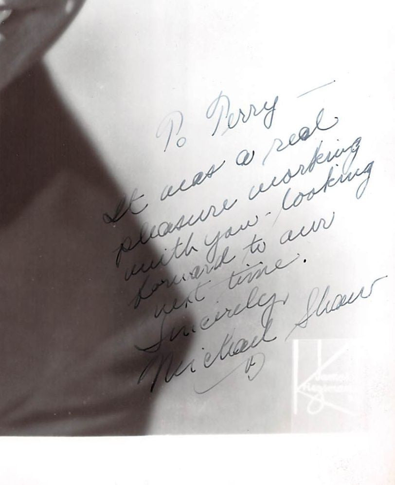 MICHAEL SHAW MOVIE ACTOR SINGER DANCER VINTAGE AUTOGRAPH SIGNED PROMO PHOTO - K-townConsignments