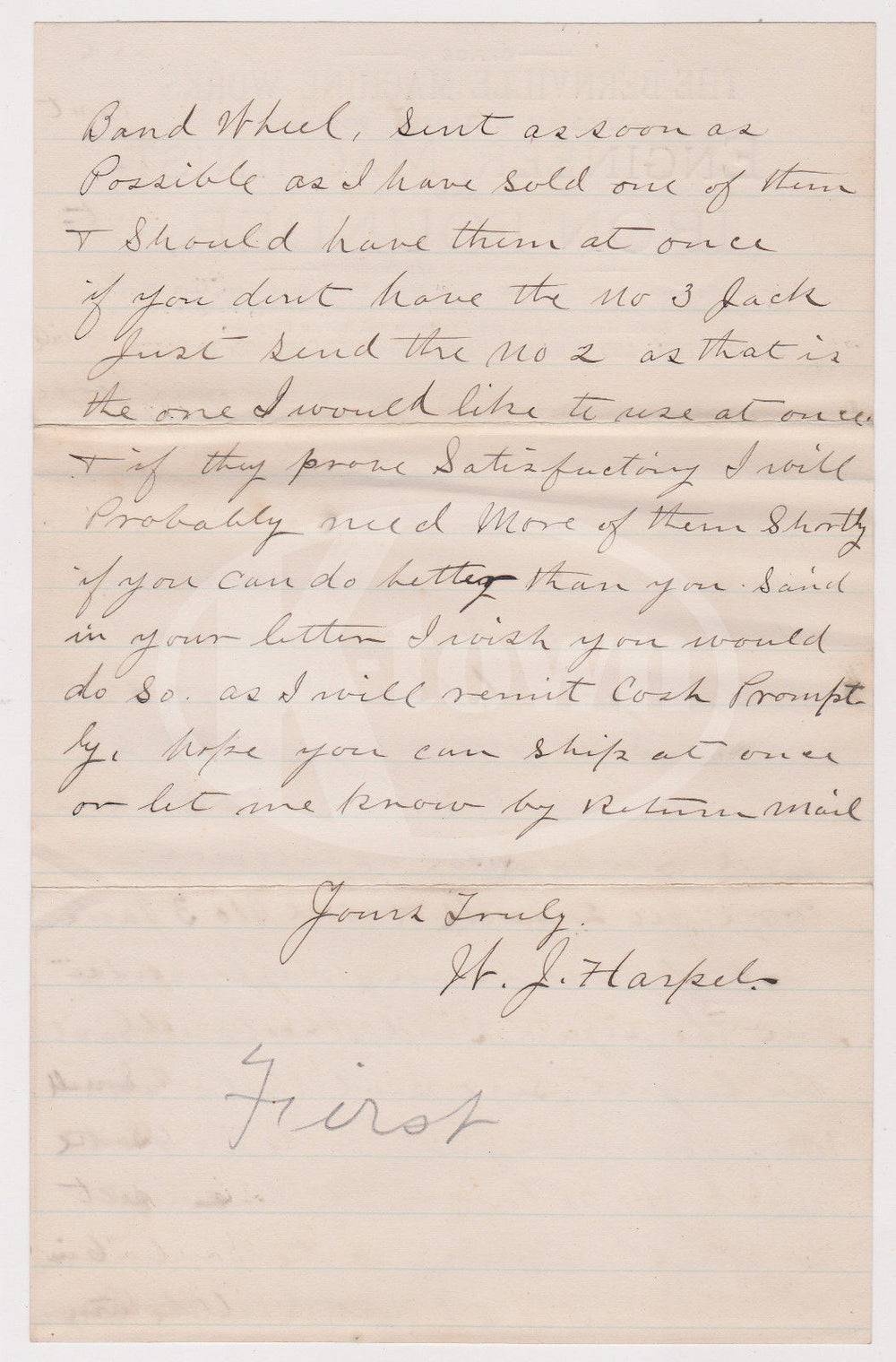 BERNVILLE MACHINE WORKS IRON FOUNDRY PENNSYLVANIA ANTIQUE ADVERTISING LETTERHEAD - K-townConsignments