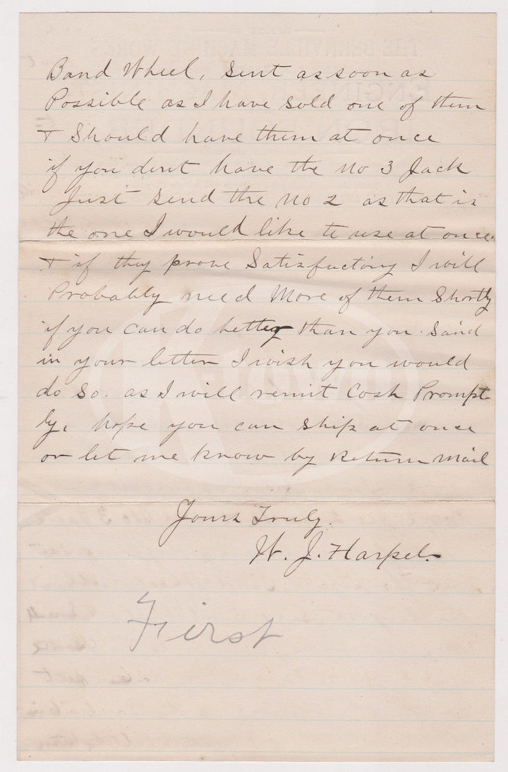 BERNVILLE MACHINE WORKS IRON FOUNDRY PENNSYLVANIA ANTIQUE ADVERTISING LETTERHEAD - K-townConsignments