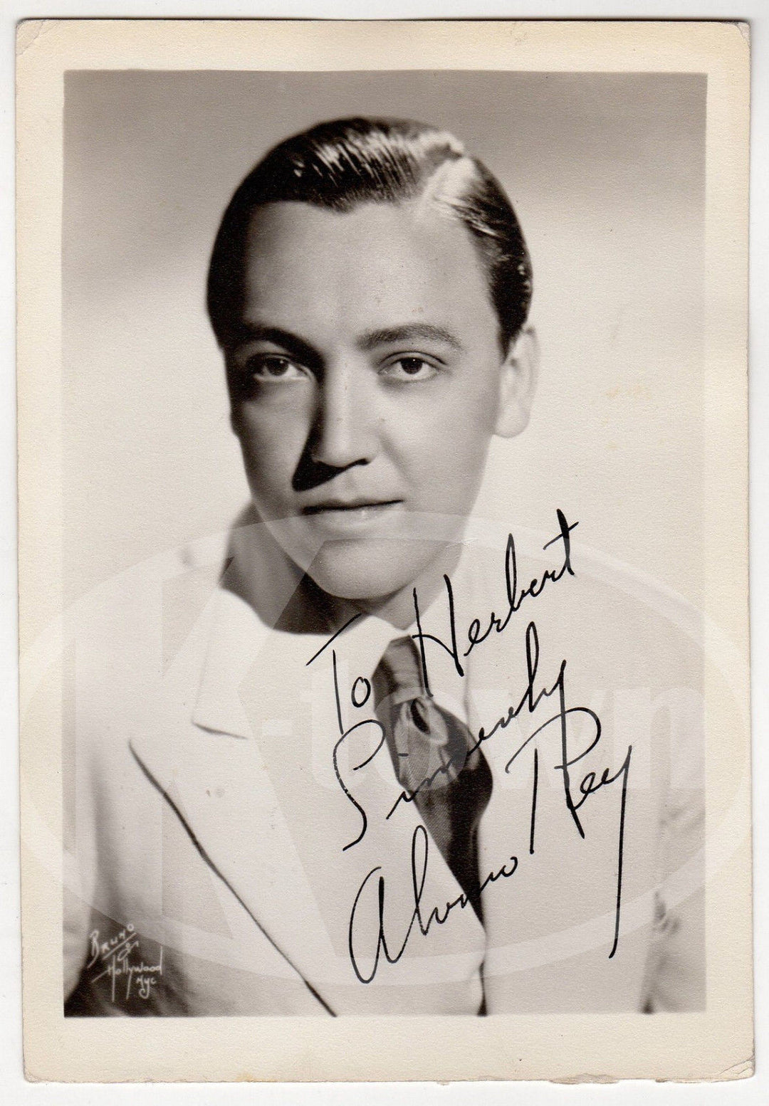 ALVINO REY SWING MUSIC BIG BAND PIONEER VINTAGE STUDIO PROMO PHOTOGRAPH - K-townConsignments