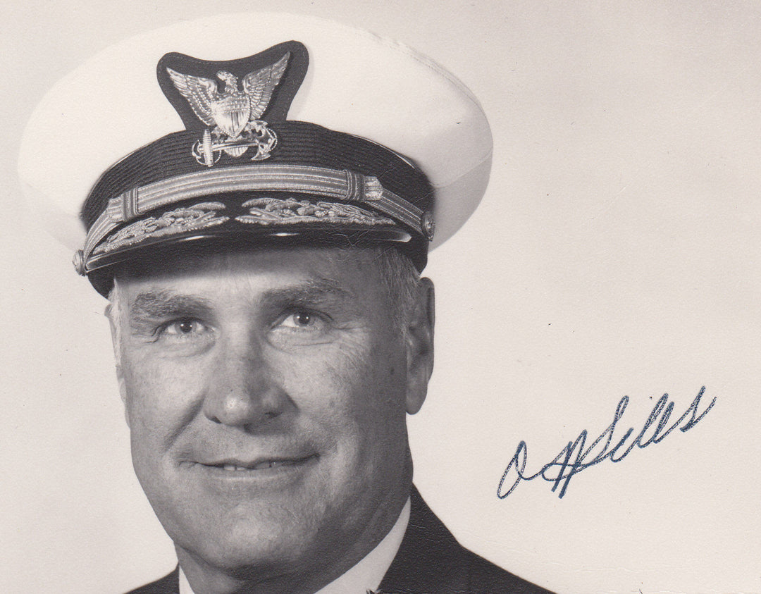 ADMIRAL OWEN SILVER  US COAST GUARD LEADER ORIGINAL AUTOGRAPH SIGNED PHOTOGRAPH - K-townConsignments