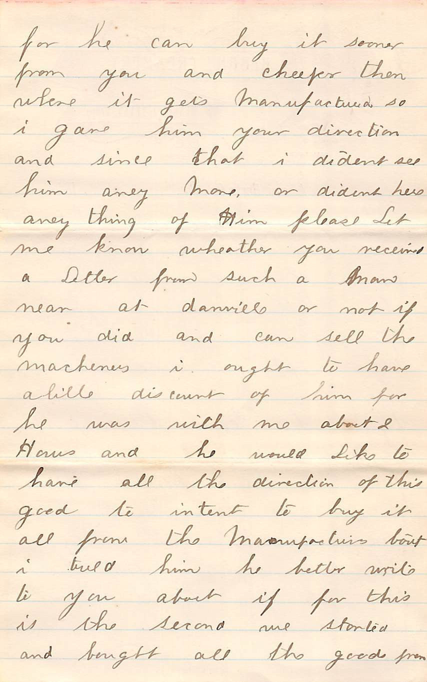 MENGEL CREAMERY ALBANY HAMBURG PA DAIRY FARMING ANTIQUE ADVERTISING LETTER 1894 - K-townConsignments