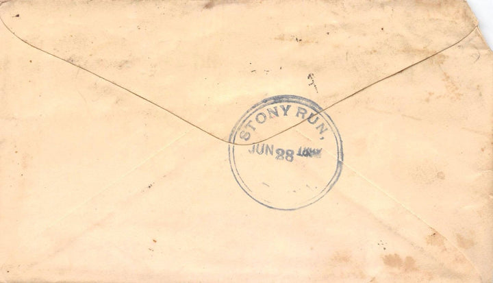 JEFF HOCH KUTZTOWN PA ANTIQUE AUTOGRAPH SIGNED LETTER TO STONY RUN PA 1892 - K-townConsignments