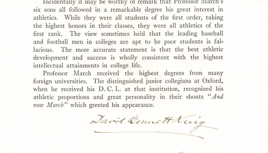 DAVID BENNETT KING LAFAYETTE COLLEGE PROFESSOR ORIGINAL AUTOGRAPH SIGNATURE - K-townConsignments