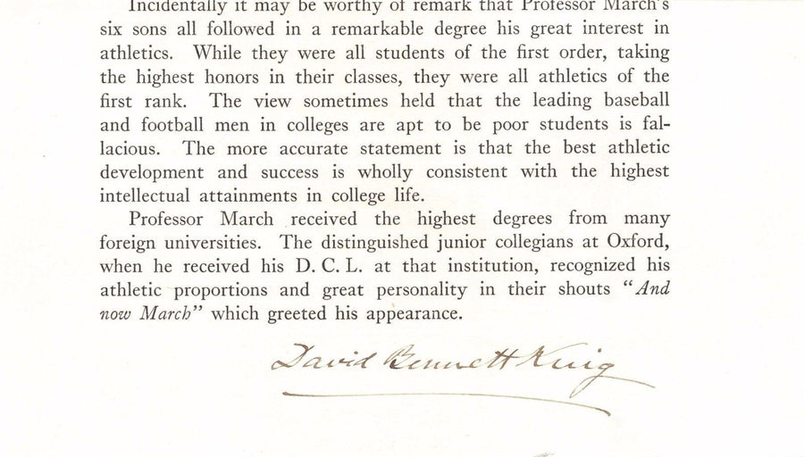 DAVID BENNETT KING LAFAYETTE COLLEGE PROFESSOR ORIGINAL AUTOGRAPH SIGNATURE - K-townConsignments