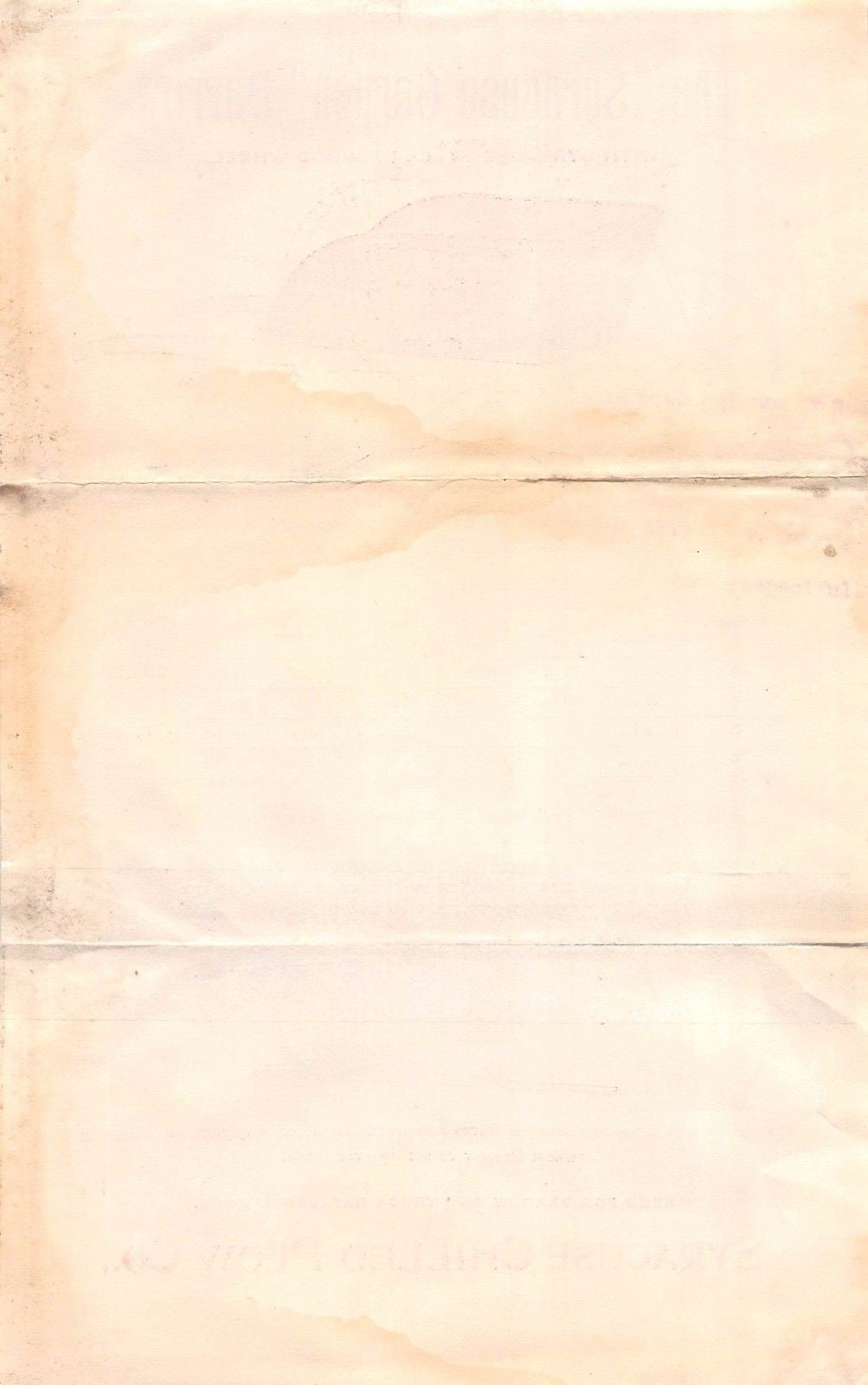 SYRACUSE CHILLED PLOW NEW YORK GARDEN WHEEL BARROW ANTIQUE GRAPHIC ADVERTISING - K-townConsignments