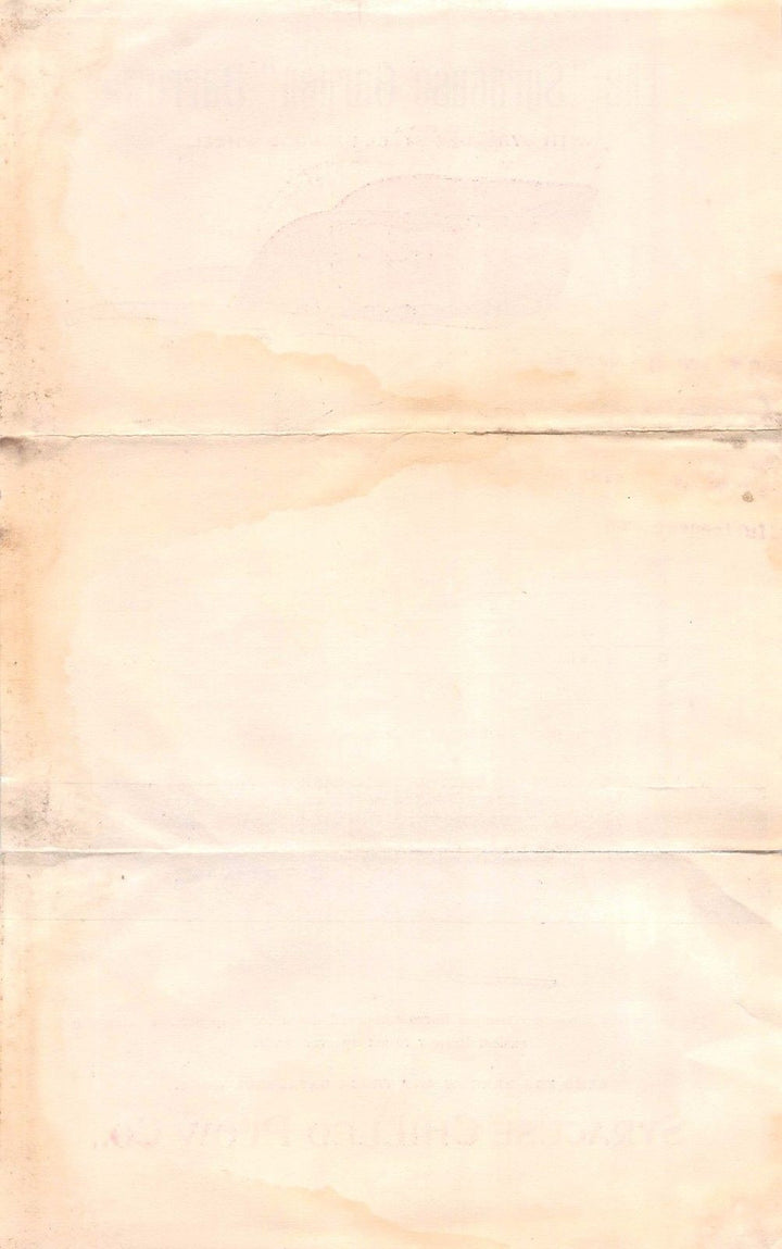 SYRACUSE CHILLED PLOW NEW YORK GARDEN WHEEL BARROW ANTIQUE GRAPHIC ADVERTISING - K-townConsignments