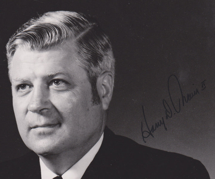 ADMIRAL HARRY TRAIN US NAVY ATLANTIC FLEET AUTOGRAPH SIGNED 8X10 MILITARY PHOTO - K-townConsignments