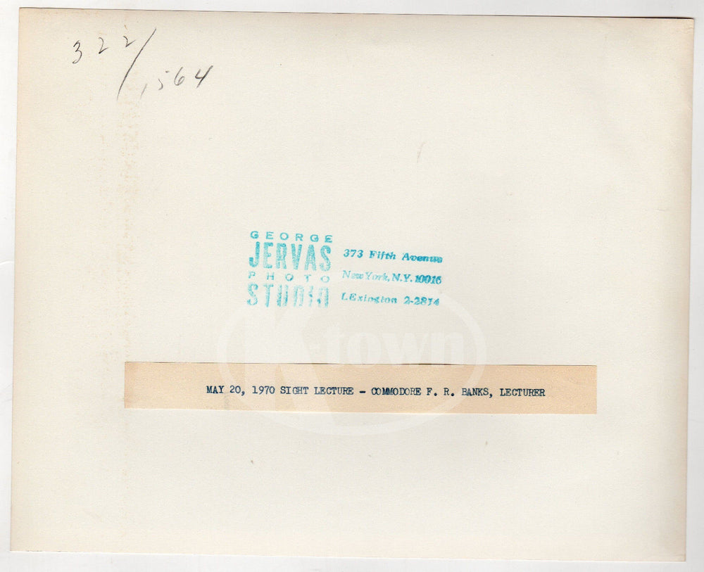 COMMODORE FRANCIS RODWELL BANKS BRITISH ENGINEER VINTAGE NEWS FILE PHOTO 1970 - K-townConsignments