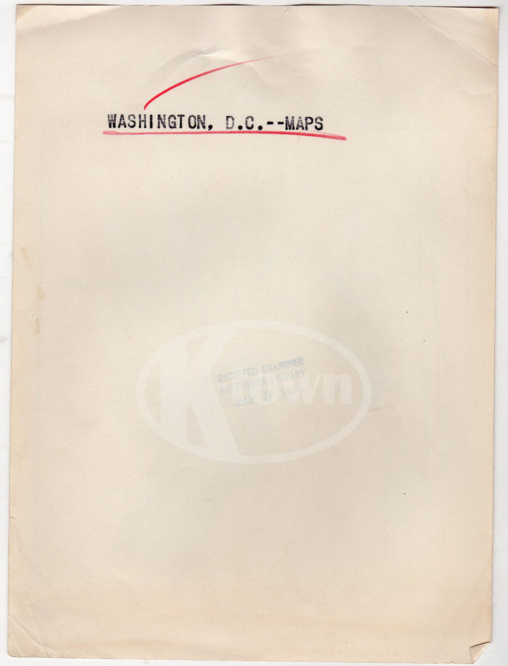 WASHINGTON CATHEDRAL SLAYINGS 1944 VINTAGE GROUNDS DIAGRAM NEWS PRESS PHOTO - K-townConsignments