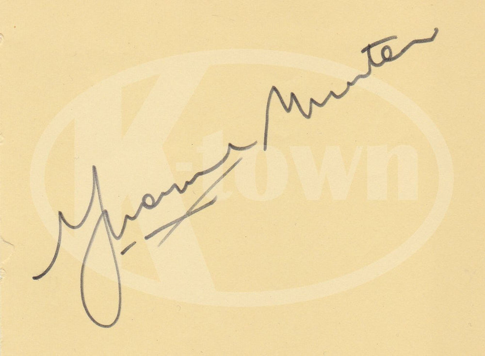YVONNE MINTON AUSTRALIAN OPERA SINGER ORIGINAL AUTOGRAPH SIGNATURE PAGE 1973 - K-townConsignments