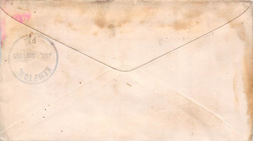 ARNOLD HAYING MACHINES BALTIMORE ANTIQUE ADVERTISING STAMPED POSTAL COVER 1892 - K-townConsignments