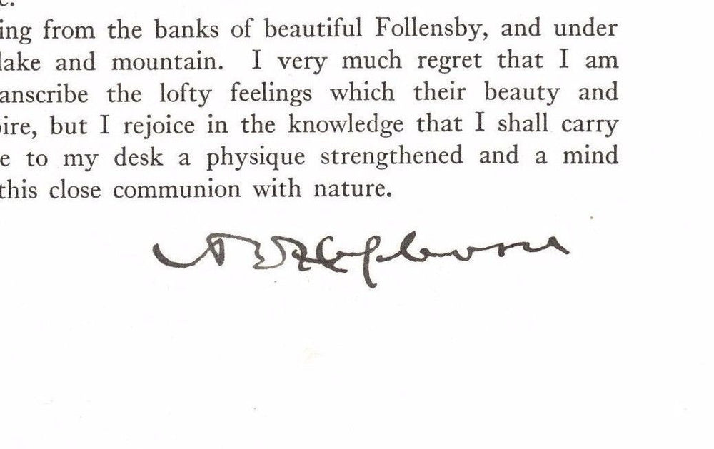 A. BARTON HEPBURN CHASE NATIONAL BANK PRESIDENT ORIGINAL AUTOGRAPH SIGNATURE - K-townConsignments