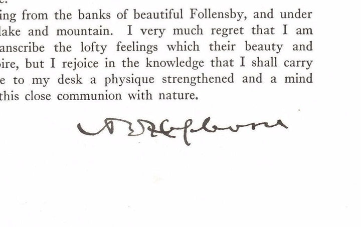 A. BARTON HEPBURN CHASE NATIONAL BANK PRESIDENT ORIGINAL AUTOGRAPH SIGNATURE - K-townConsignments