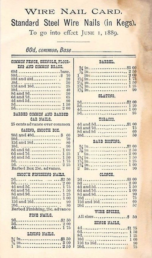 HOWARD MIDDLETON RAILWAY & MINING TOOLS ANTIQUE PRICE LIST ADVERTISING CARD - K-townConsignments