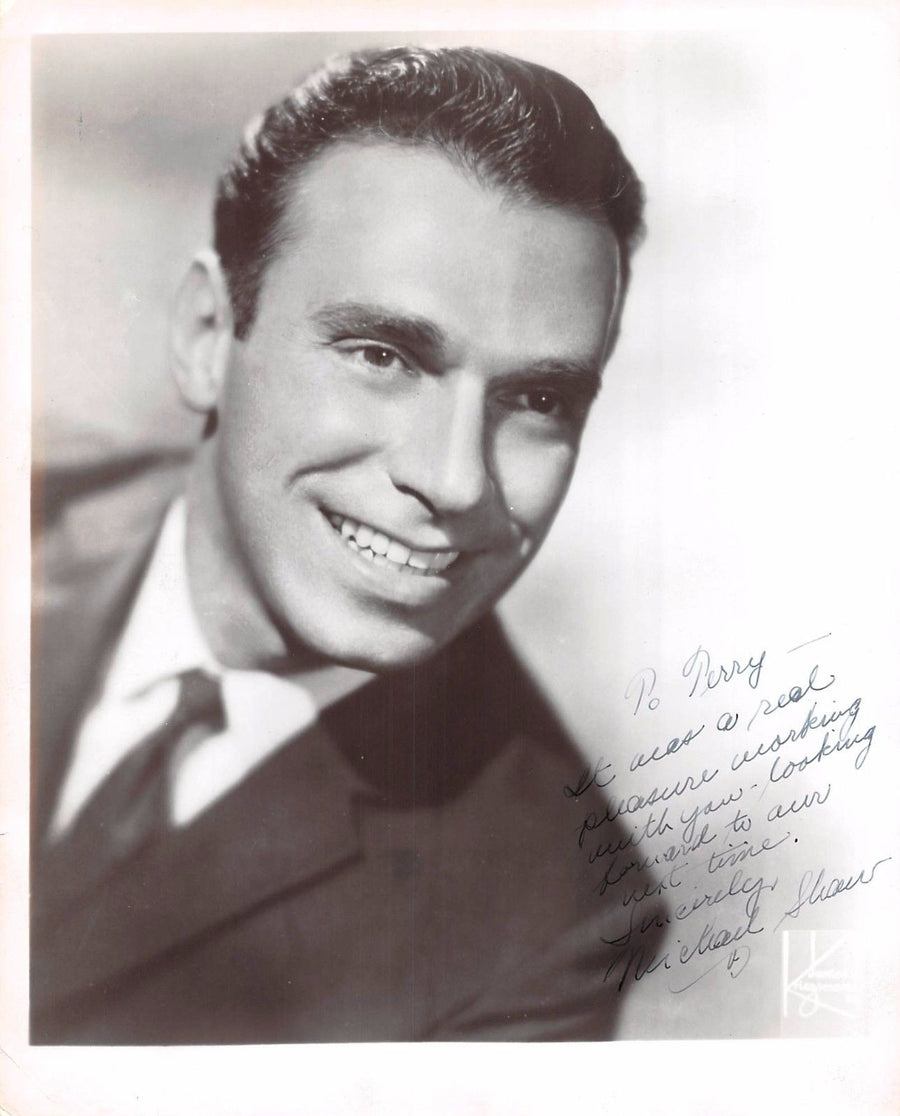 MICHAEL SHAW MOVIE ACTOR SINGER DANCER VINTAGE AUTOGRAPH SIGNED PROMO PHOTO - K-townConsignments