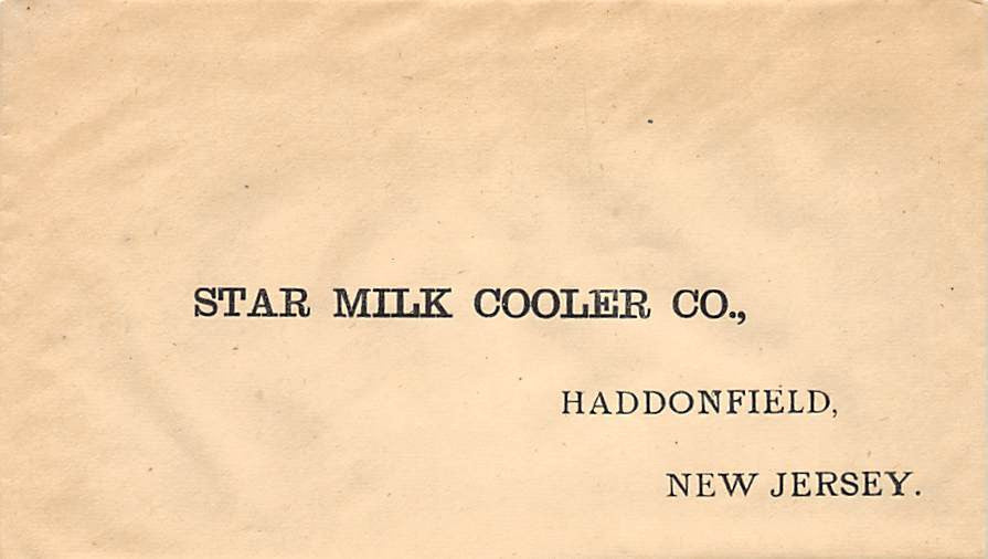 STAR MILK COOLER EARLY REFRIGERATION MACHINERY ANTIQUE GRAPHIC ADVERTISING 1895 - K-townConsignments