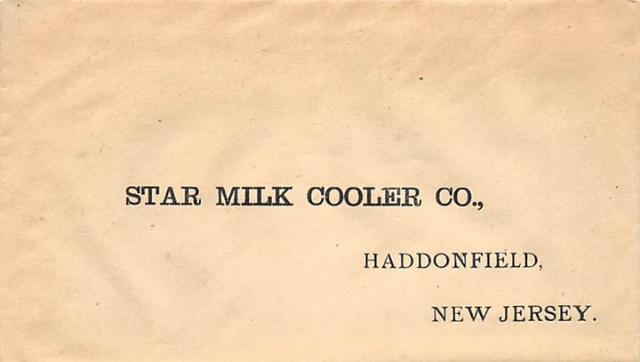 STAR MILK COOLER EARLY REFRIGERATION MACHINERY ANTIQUE GRAPHIC ADVERTISING 1895 - K-townConsignments