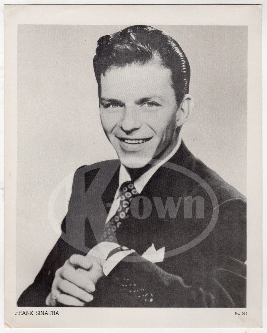 FRANK SINATRA BIG BAND MUSIC SINGER VINTAGE STUDIO PROMO PHOTO PRINT - K-townConsignments