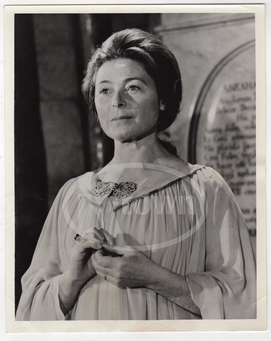 SIOBHAN MCKENNA HALL OF KINGS ACTRESS VINTAGE NEWS PRESS PHOTOGRAPH 1967 - K-townConsignments