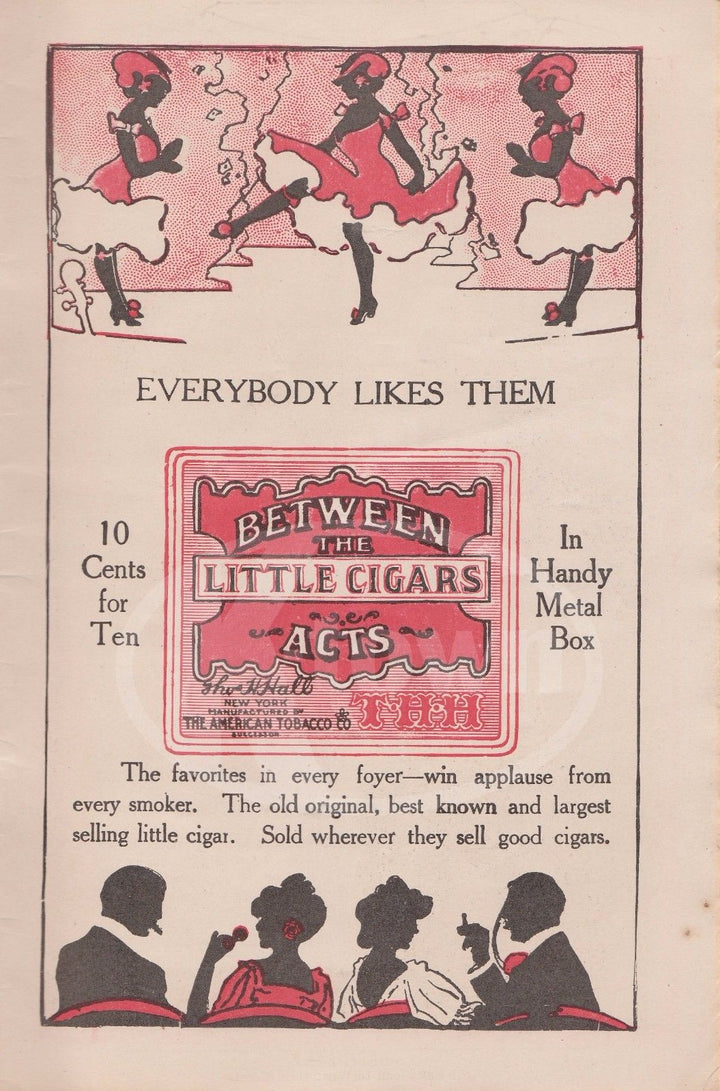 MR. ARNOLD DALY BOYS OF  COMPANY B PLAY ANTIQUE LYCEUM THEATRE PLAYBILL 1907 - K-townConsignments